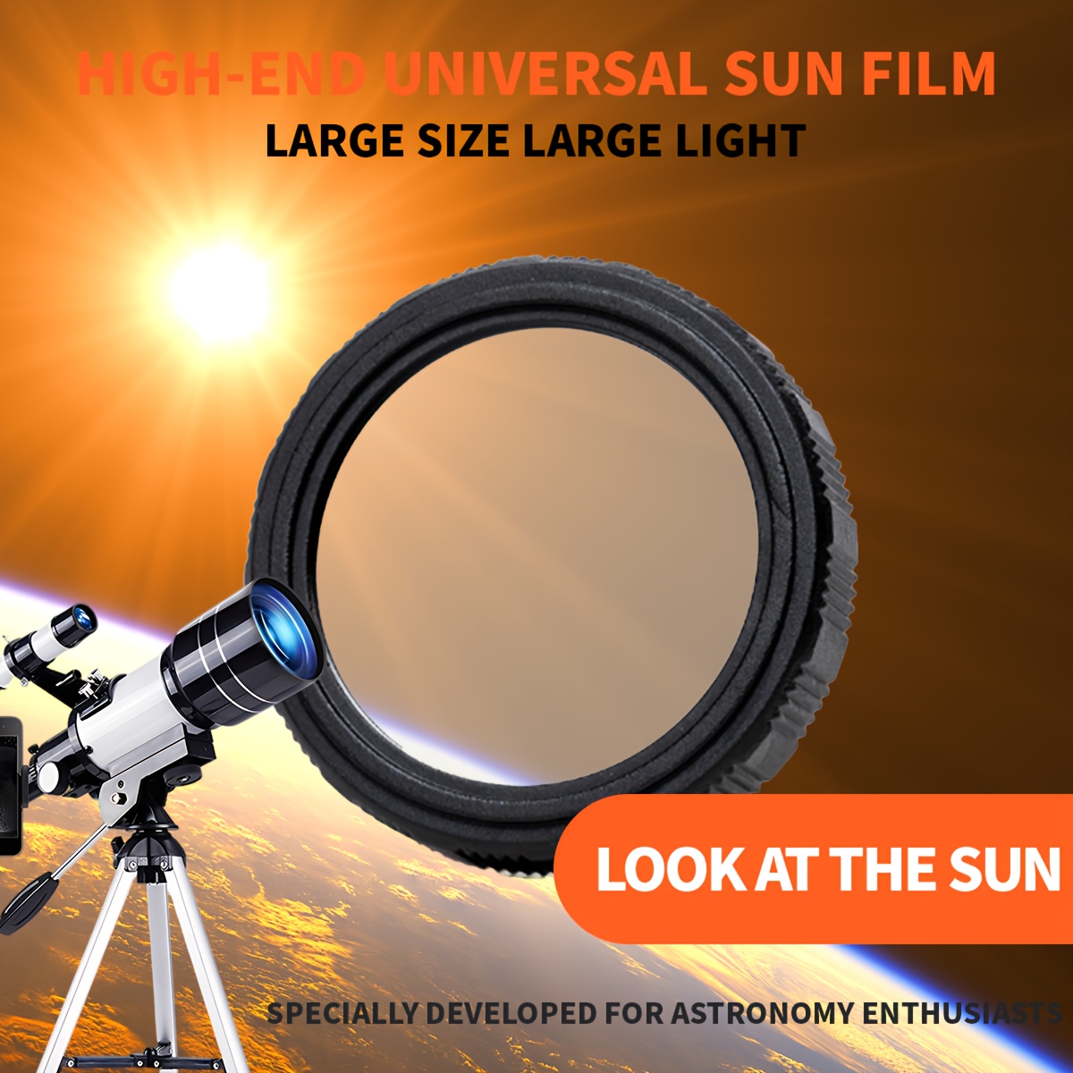 150x Telescope, 70mm Aperture Telescope, High Magnification, Portable Astronomical Telescope, with Tripod Phone Adapter and Wireless Remote Control, Telescope for Phone