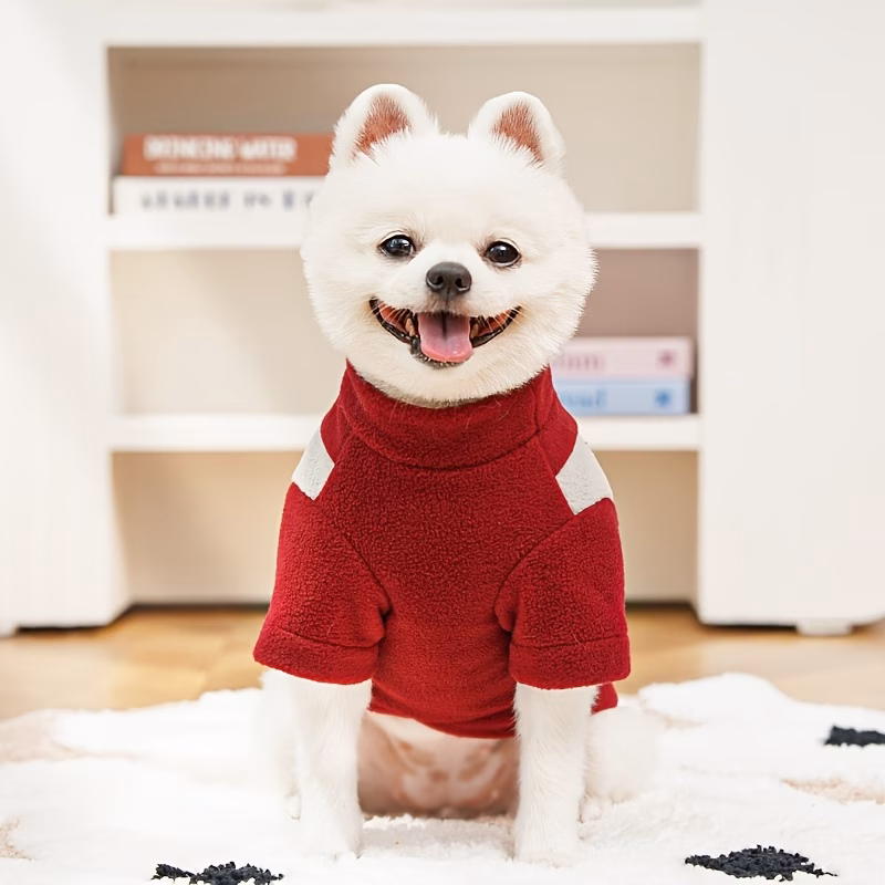 warm fleece sweaters and jackets for small dogs like chihuahuas and pugs autumn and winter Product details 4