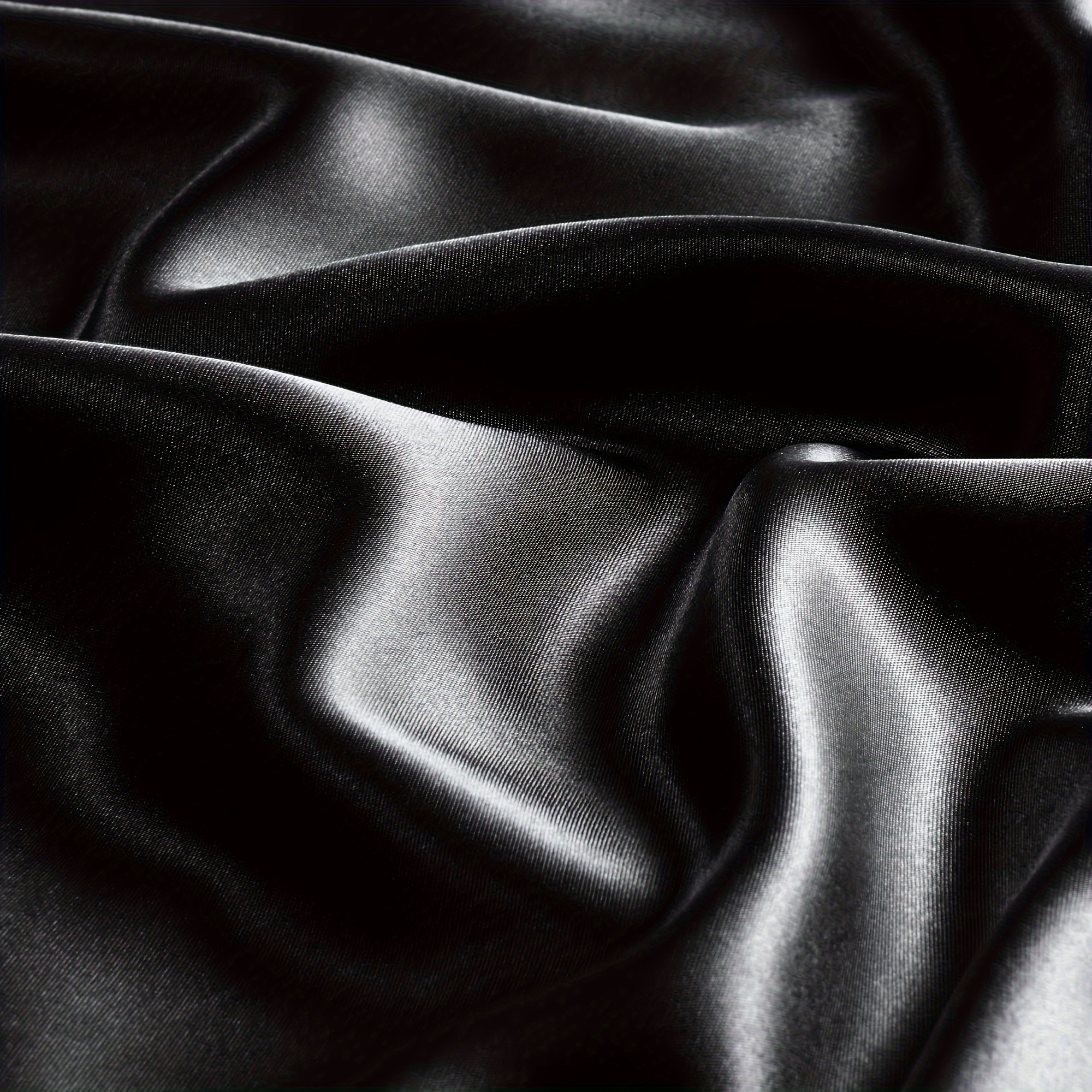 buy   deluxe satin pillowcases satin pillowcase for hair and skin black 20x30 inches pillow cases queen size 1pc satin cooling pillow covers with envelope closure black white black satin pillowcase queen satin pillowcase details 2