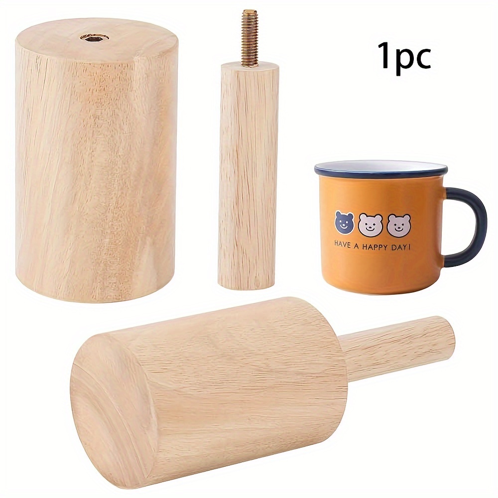 1pc Wood Cup Molds Cup Anvil Porcelain Ceramic Shaping Tool Wheat 22x8cm