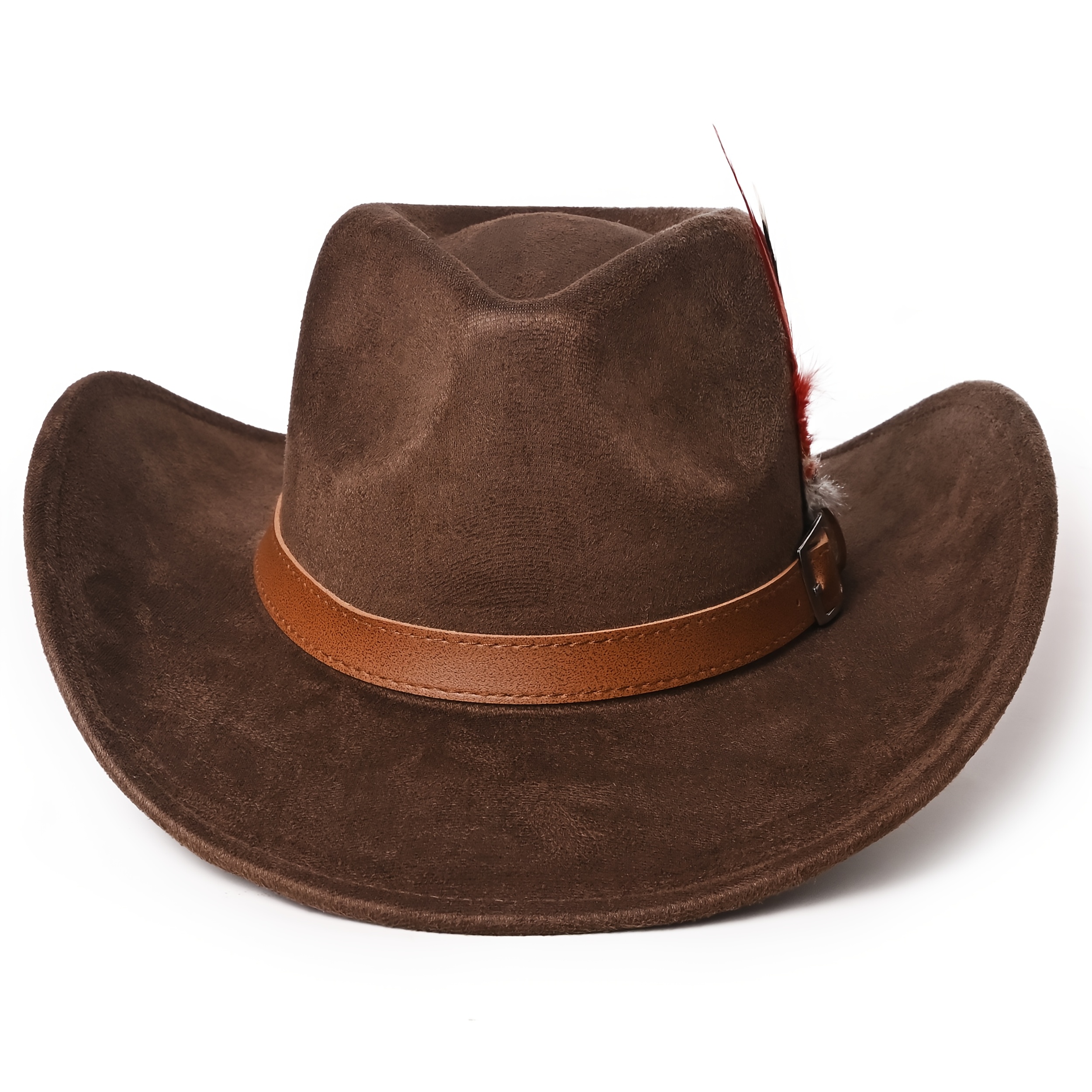 vintage feather embellished cowboy western - Temu display picture 3