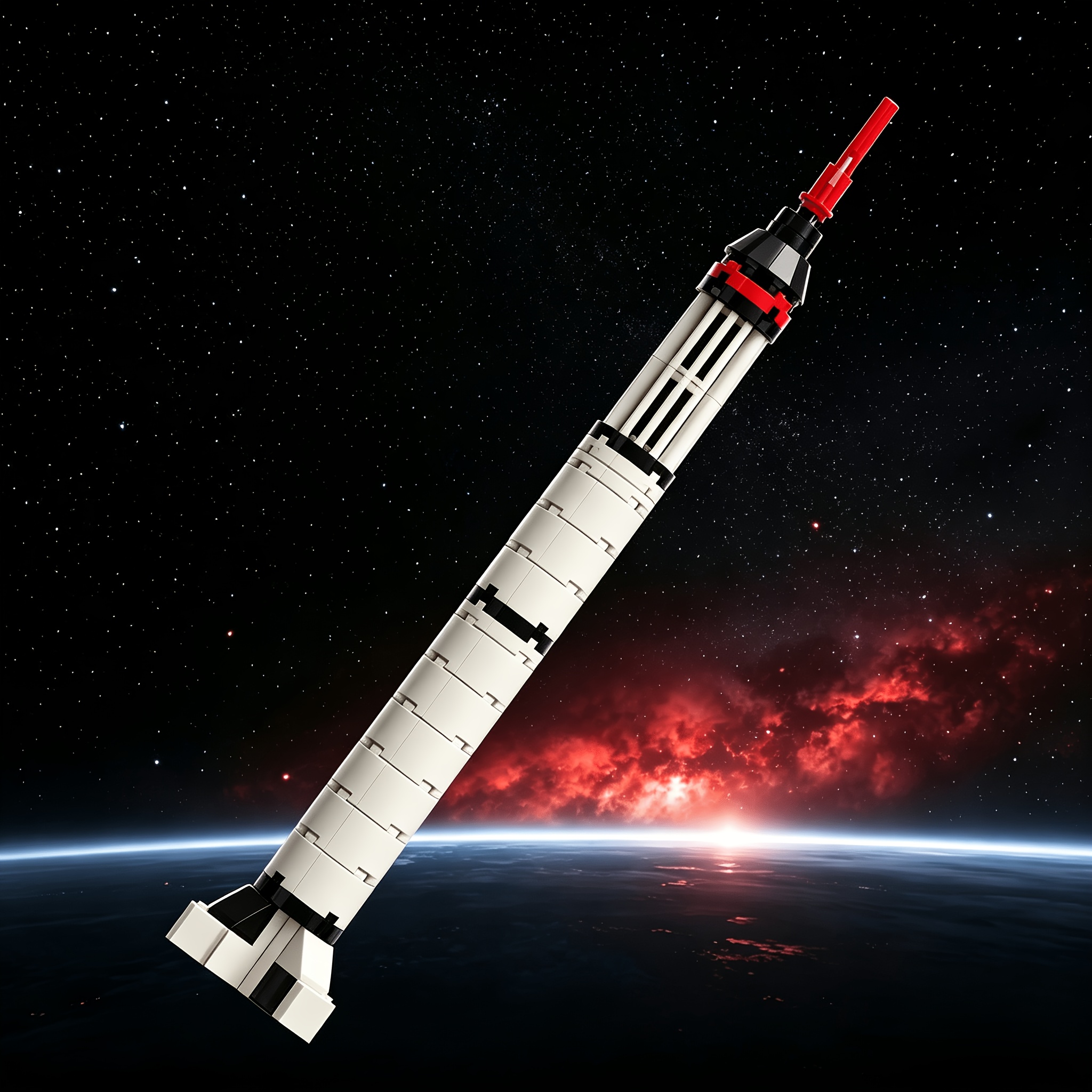Deep Space Rocket Building Block Model