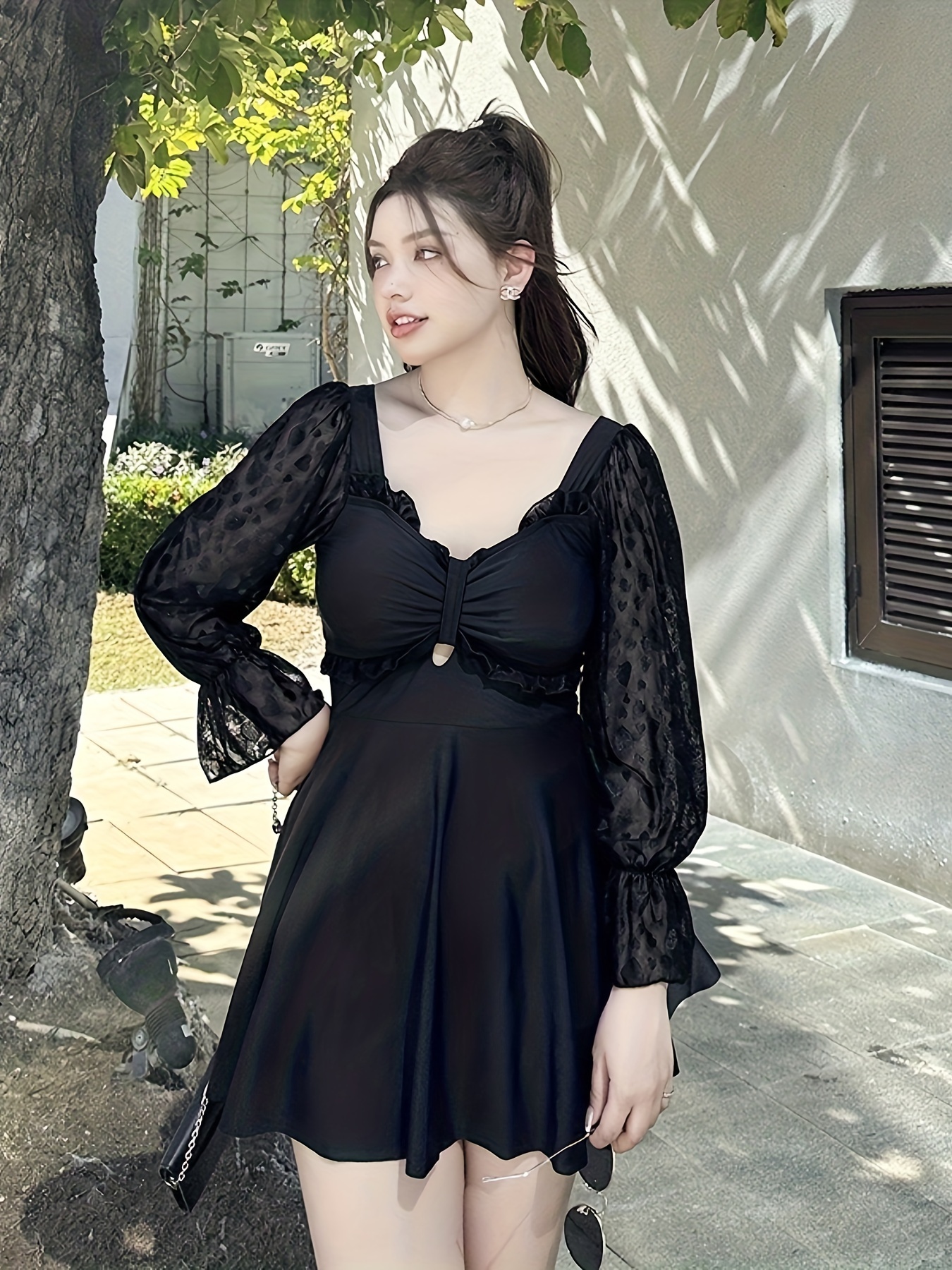 short long sleeve sparkly dress Sequin Short Dress For Women Party Dresses Female Elegant Chic Long Sl –  Bartolini
