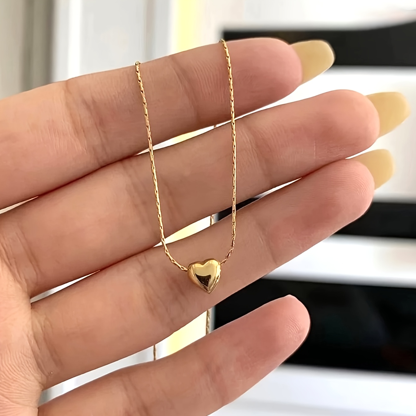 NUEVO Collar de Corazón 1 Pieza, Joyería de Alta Calidad, Collar Elegante Mejorado, Collar Decorativo Premium, Ideal para Uso Diario, Accesorio para Temporada de Bodas, Regalo Perfecto para Mejores Amigos, Compañeros de Clase y Amigos Cercanos