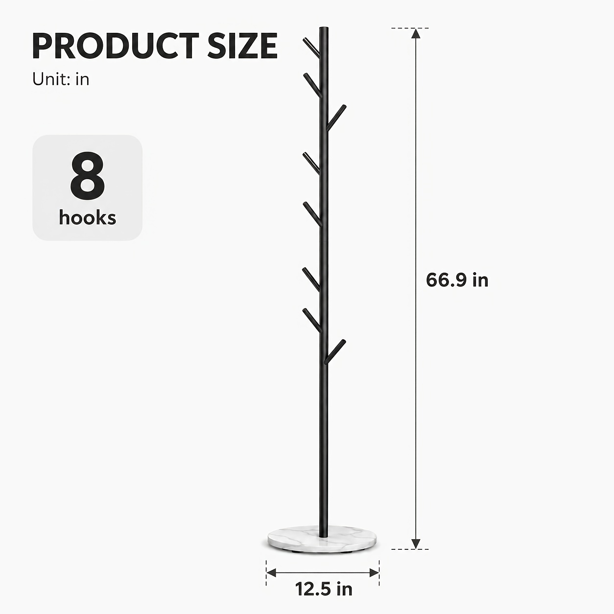 Freestanding Coat Rack, Open Wardrobe System, Modern Freestanding Clothes Rail, Jacket Stand For Living Room Bedroom, 170cm, Golden