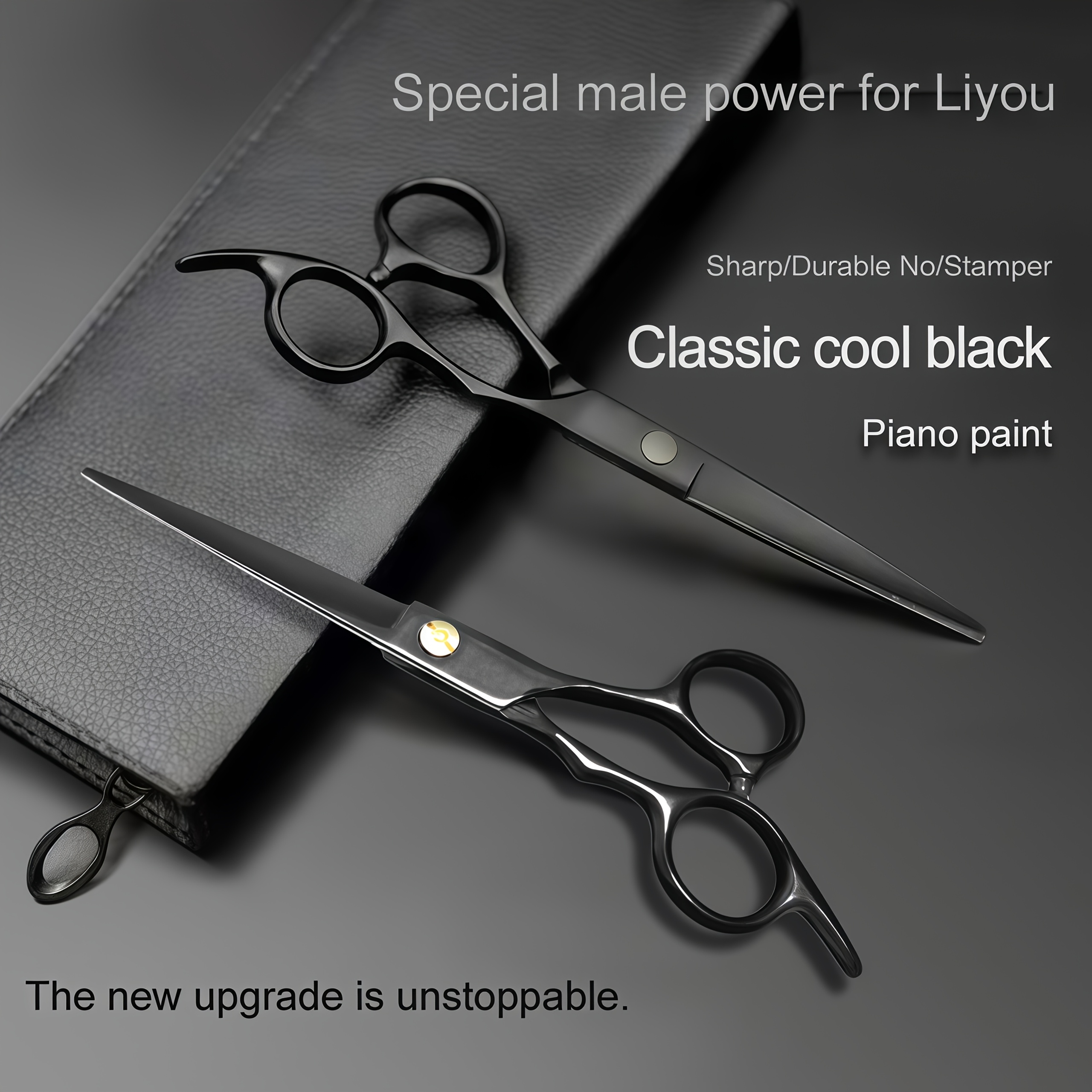 TEMU Professional 6.5-inch Pointed Hair Cutting Scissors For Home Use, Perfect For Bangs, With Precision Suitable For Salon Use