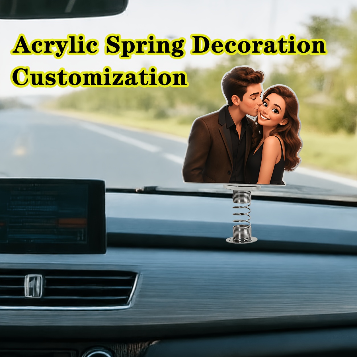 Personalized Custom 2D Car Ornament, Acrylic Photo Decoration