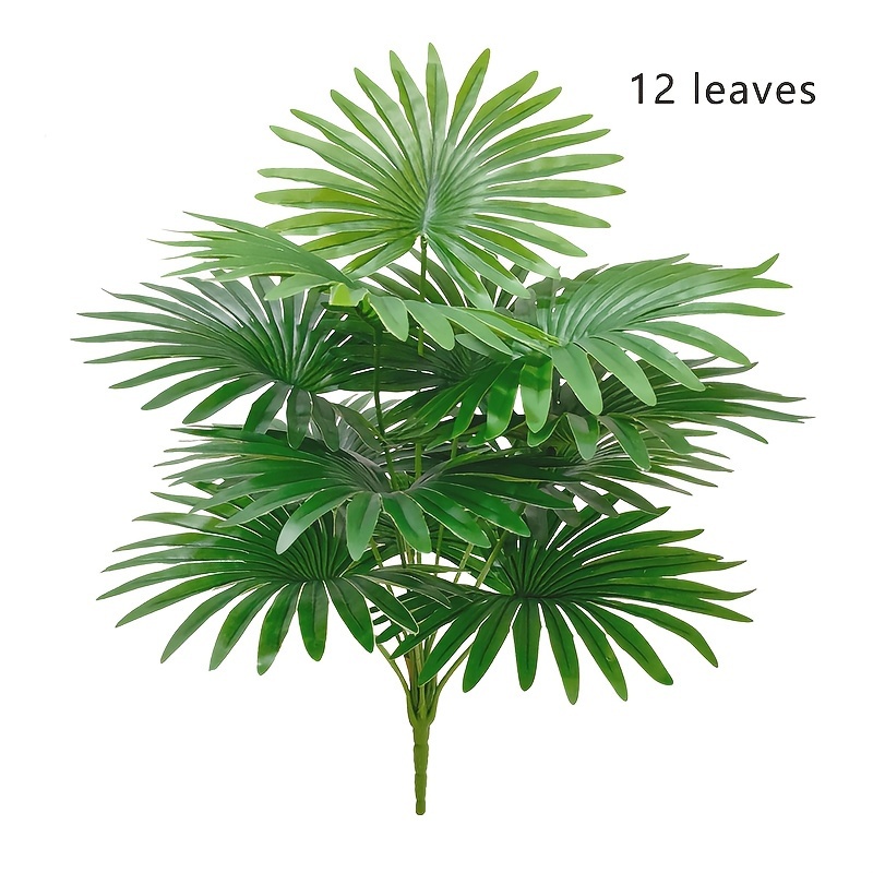 TEMU 1pc Simulation Green Plant Fan Large Potted Green Plant Potted Decoration