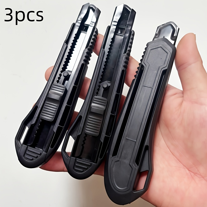 3pcs Durable Material And Rust-proof, Lightweight And Portable Knife Cutter/ergonomic Handle/comfortable Grip/raised Edges/modern Knife Storage Rack (without Blade)