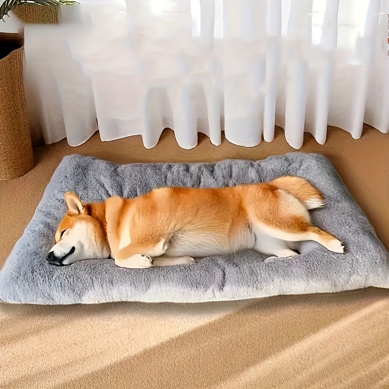 [2026 Newly Upgraded] VVC Oversize Large Plush Dog&Cat Bed Sofa - |Thickened Super Soft Polyester|with Headrest and Raised Edges|Rectangular Design| Available for Small, Medium, and Large Pets