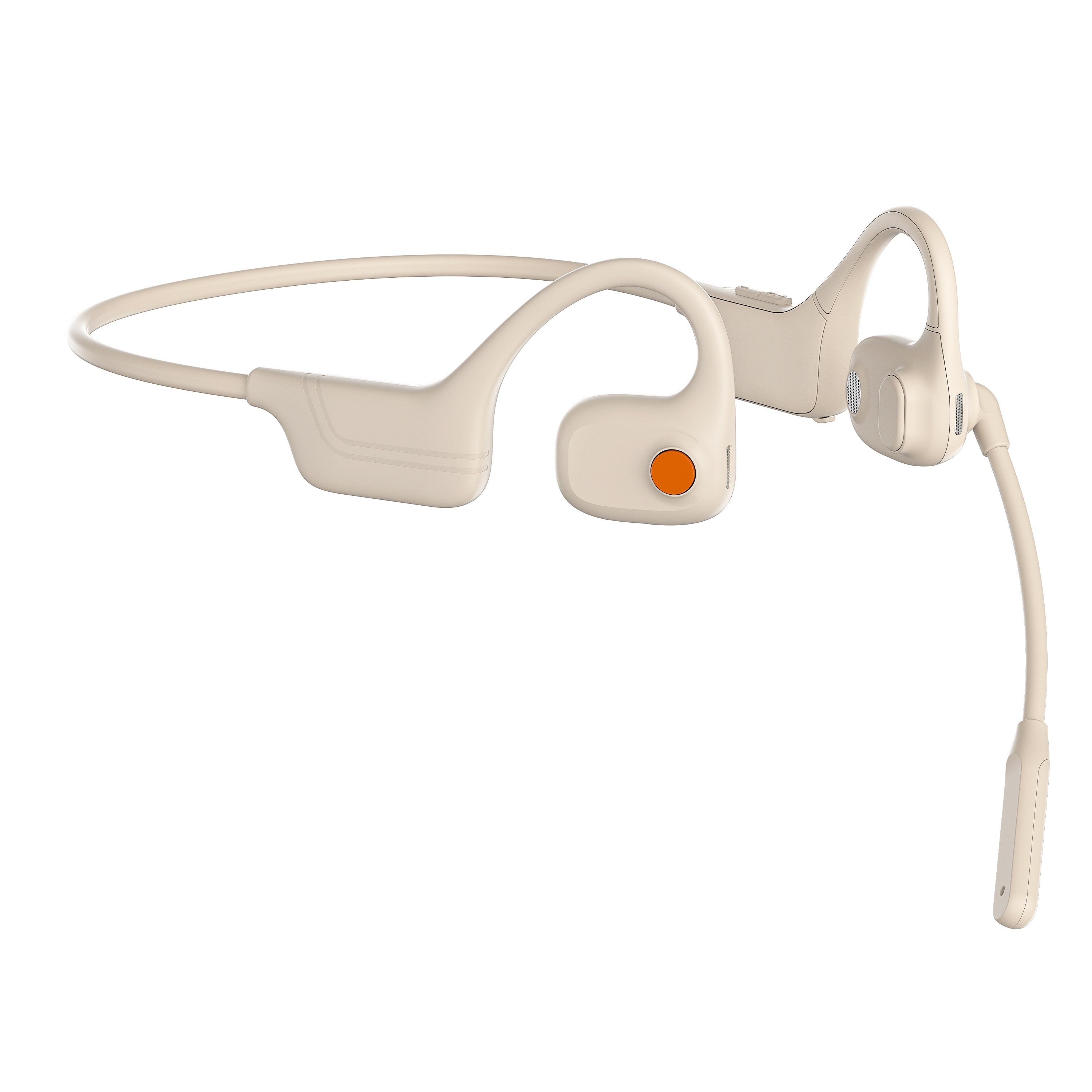 TEMU Conduction Earphones With Dual Microphones, Wireless Earphones With Enc Noise-canceling Microphones For Calls, Work, Driving, , Outdoor Cycling,