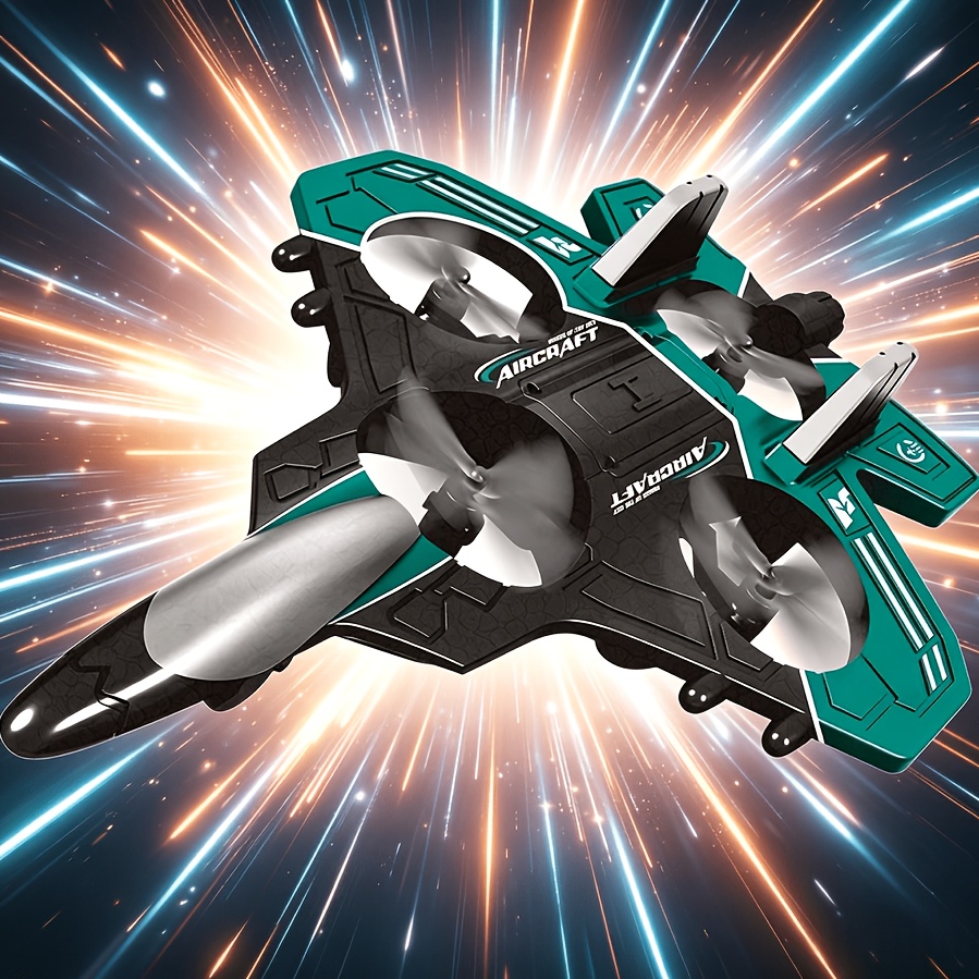828 Remote Control Foam Airplane with Lights and Speed Mode