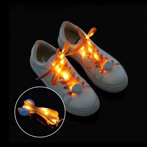 high visibility glow shoelaces suitable for night running cycling dance parties multicolor glow laces with 9 color options blue green yellow orange white for sneakers cosplay