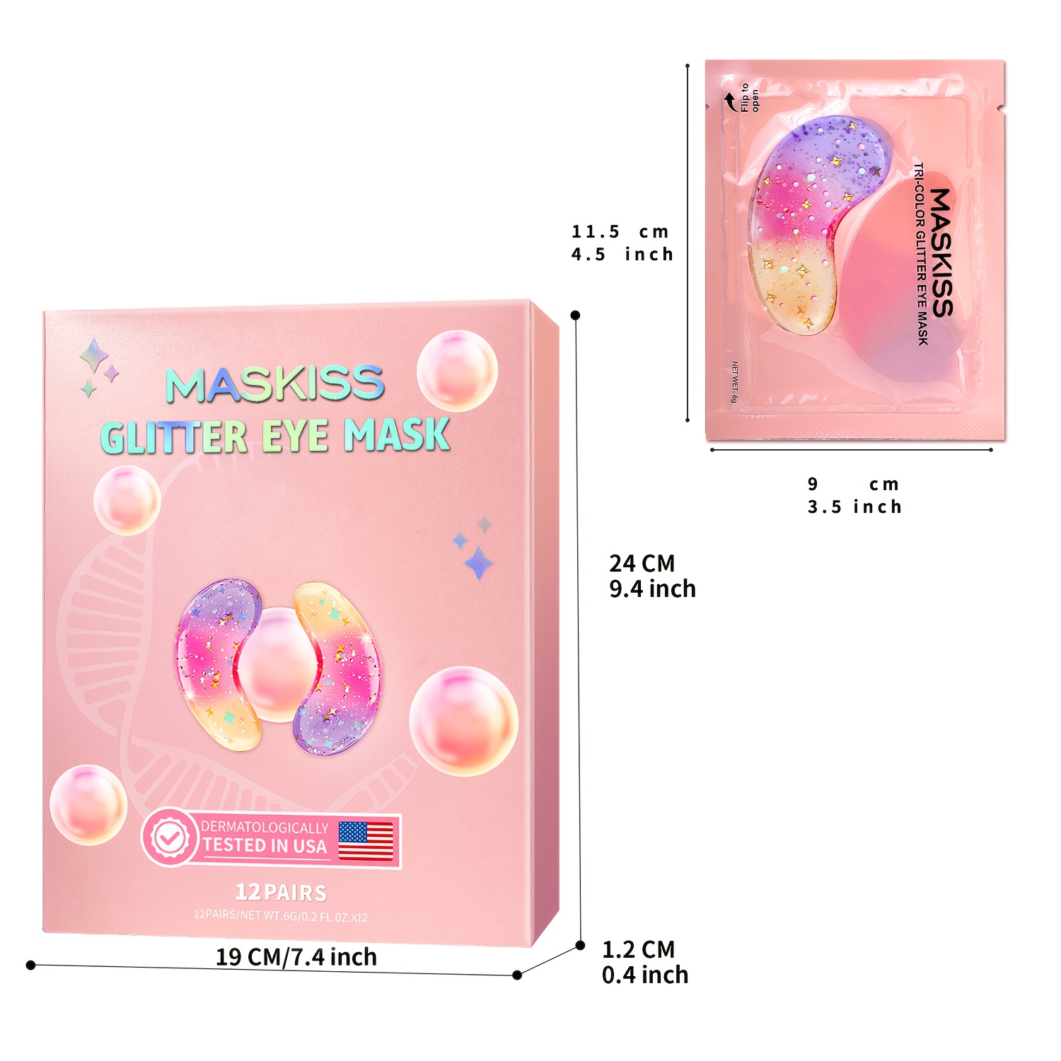 TEMU 12/24 Pairs Daily Moisturizing - Contains Collagen, Chamomile And Nourishing Moisturizers, Skin Moisturized, Provides Long-lasting Hydration,