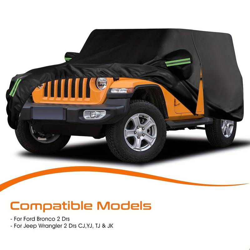 X AUTOHAUX Custom-Fit Waterproof Car Cab Cover For Jeep Wrangler JK JL 4 Door (Hardtop, 2007-2021)