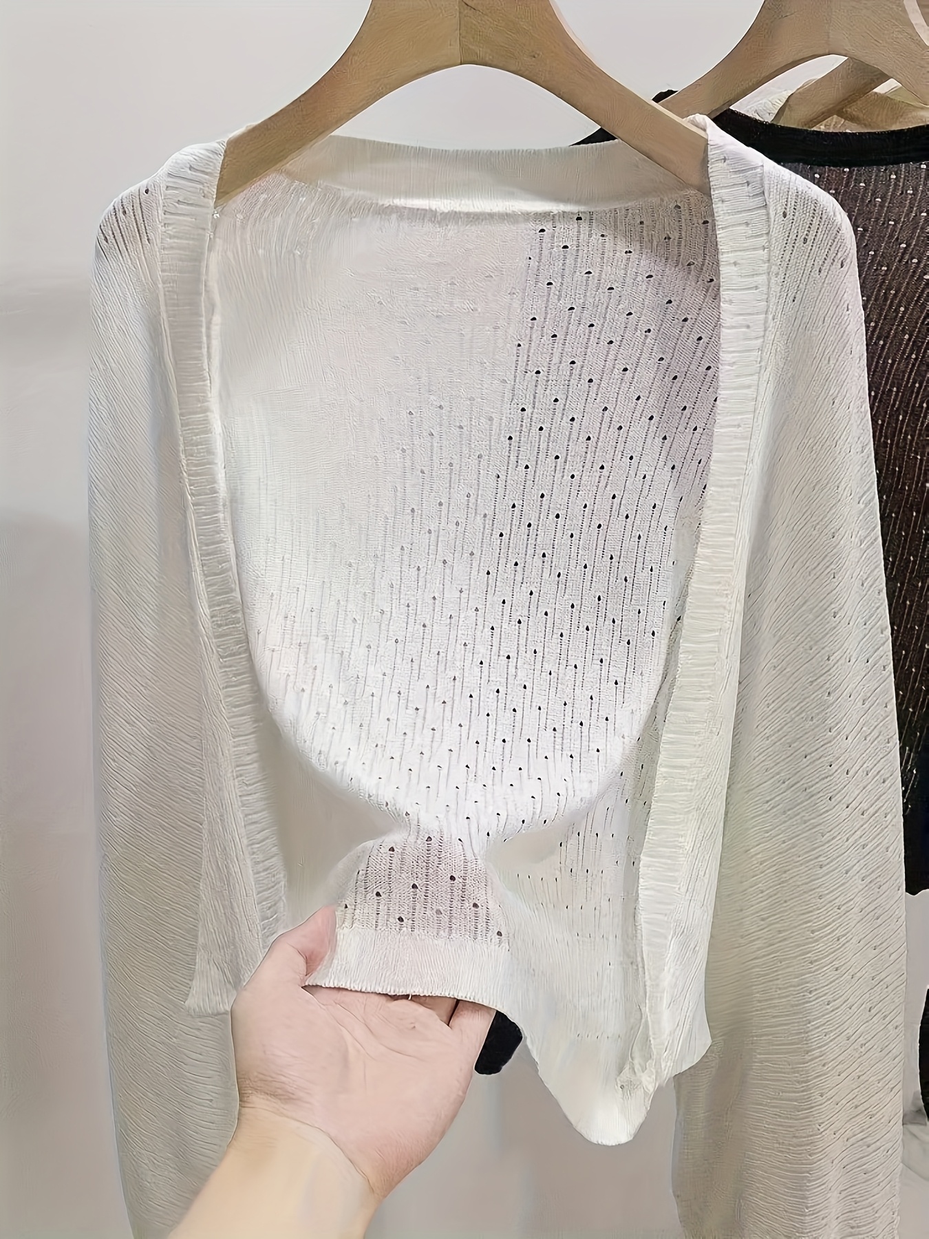 sheer cardigan sold on Temu Australia