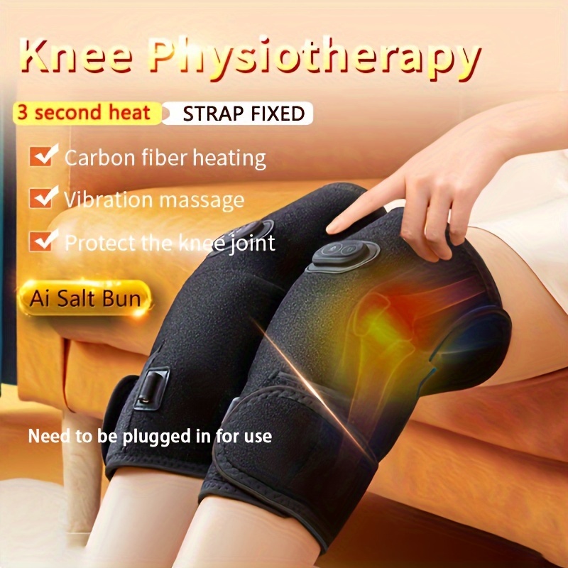 220V Heated Knee Brace Wrap for Muscle Relaxation Arthritis Pain