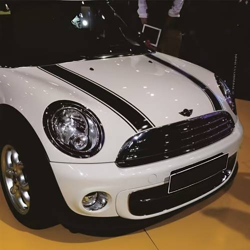 item picture 2pcs of mini cooper hood stripe stickers car styling decals suitable for jcw r55 r60 r6 f5455 f56