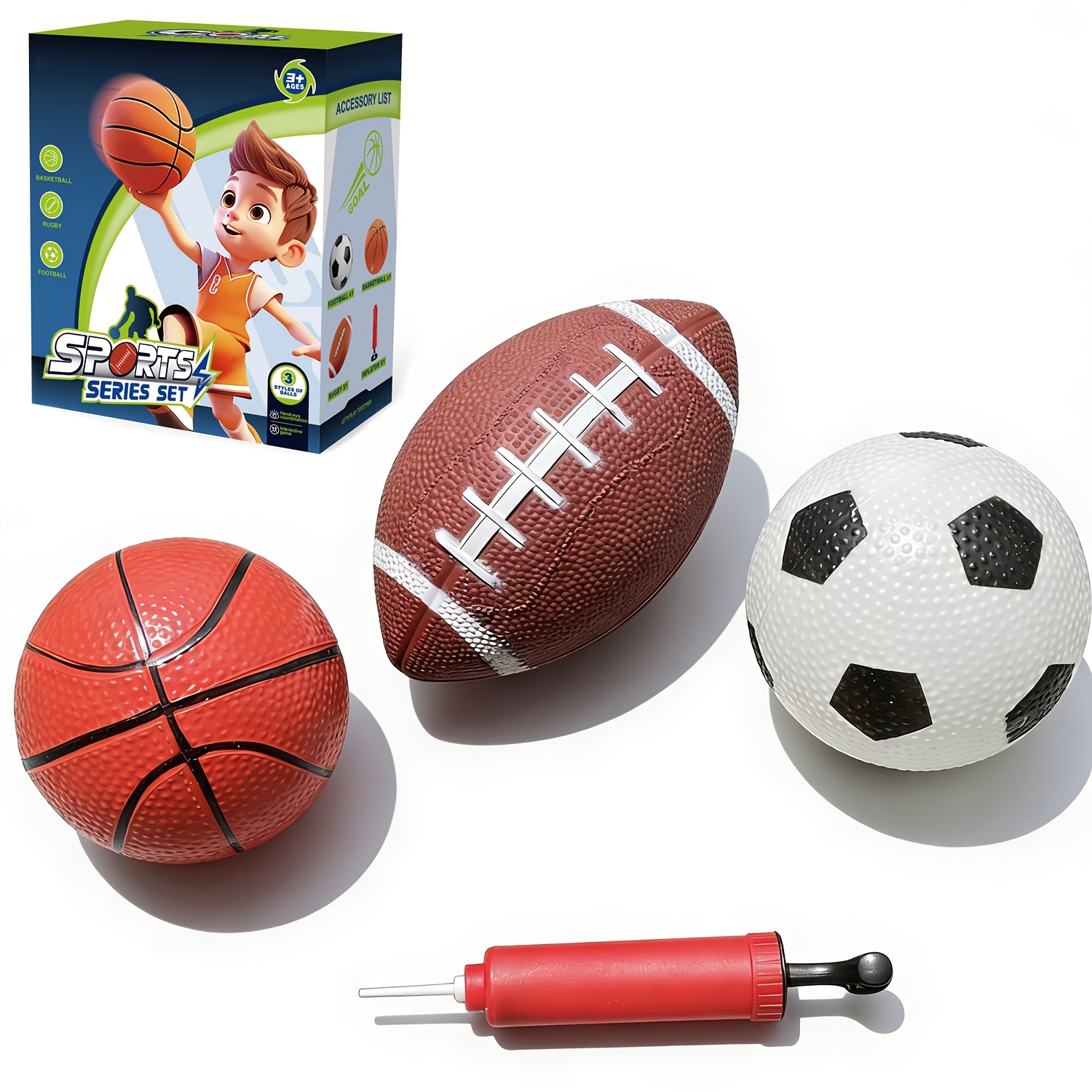 Ballon Miniature Décoratif Lot 3 Mini Ballons Legami - Ballon Foot, Basket Et Football Américain En Miniature - 12 Cm - Jouets Sport Déco Fun