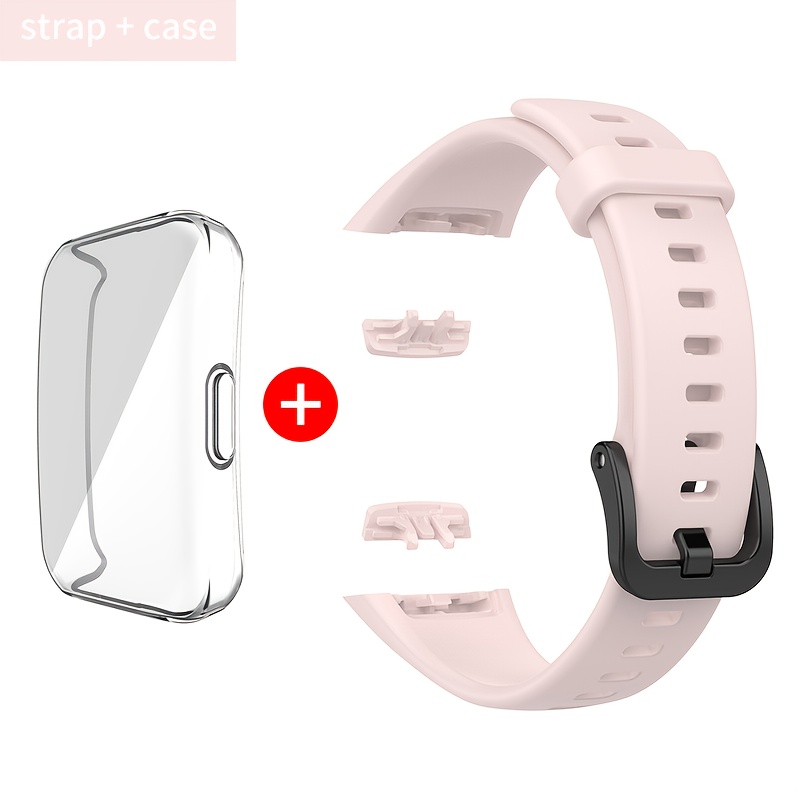 TEMU Étui Bracelet Sport Souple, Compatible avec Huawei Band 6/6 Pro et Honor Band 6 - - de Haute Qualité, Hypoallergénique, Plusieurs Couleurs