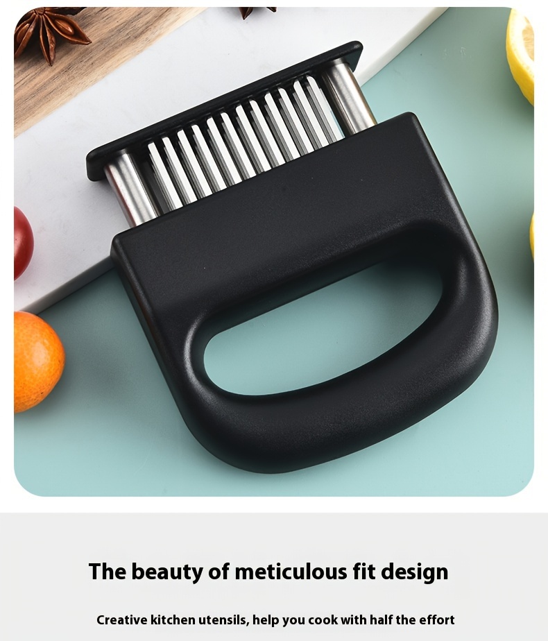 popular   stainless steel meat tenderizer with 48 needles   steak chicken more essential kitchen gadget breaking tendon small tool details 2