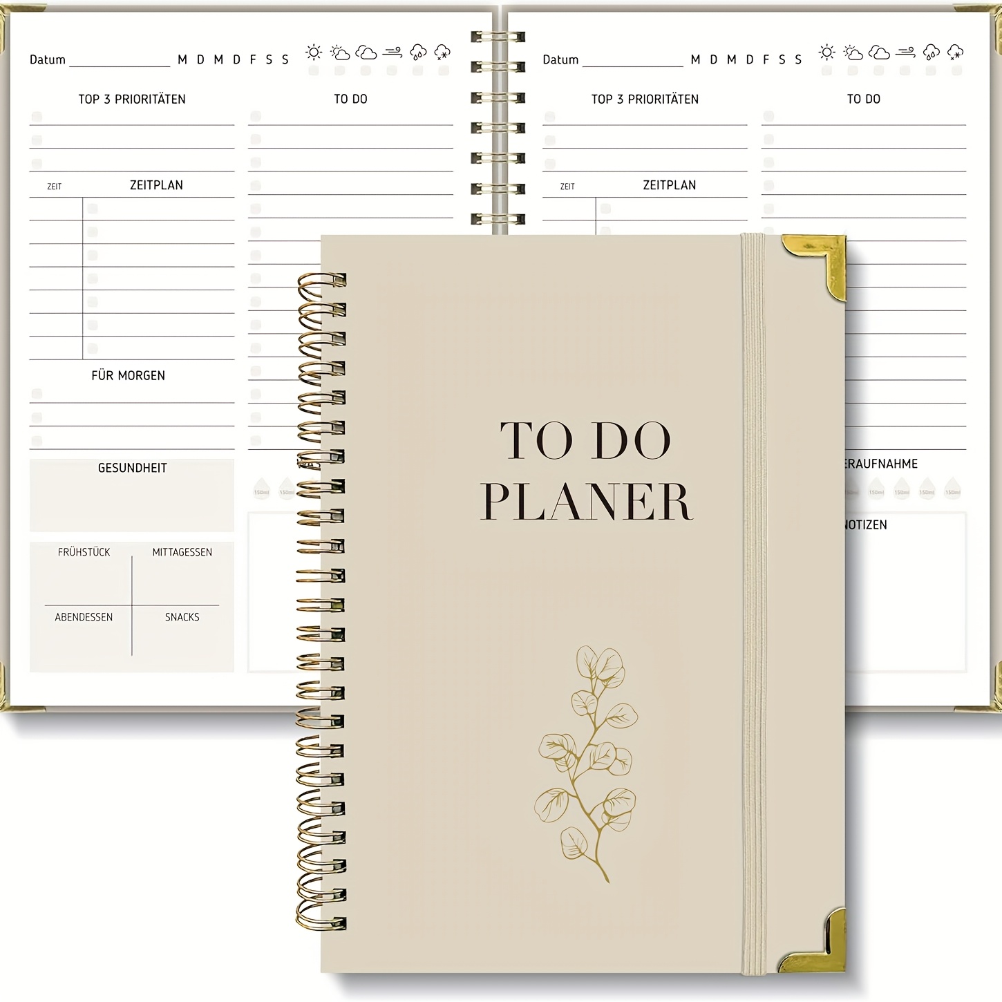 

2025 Biroyal A5 Planner | 120-day & Task Organizer | Spiral-bound Daily/weekly Agenda With Hardcover | List, Gratitude, Fitness | Office, School, Personal Organization | Elegant Apricot Design