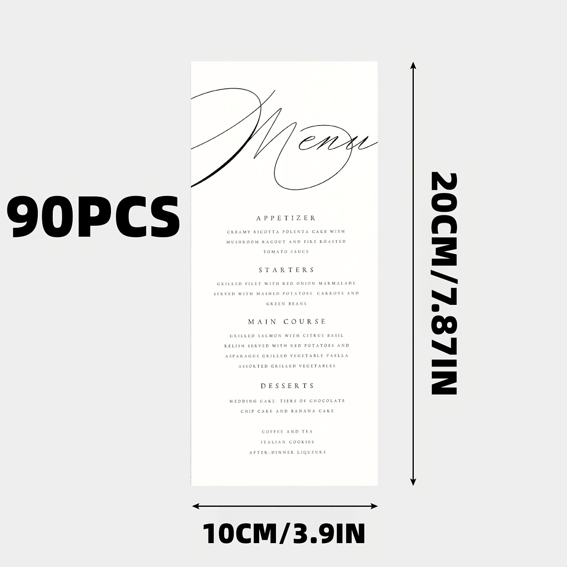 TEMU Cartes de menu blanches personnalisables pour , invitations personnalisées pour événements , les anniversaires et les remises de diplômes,