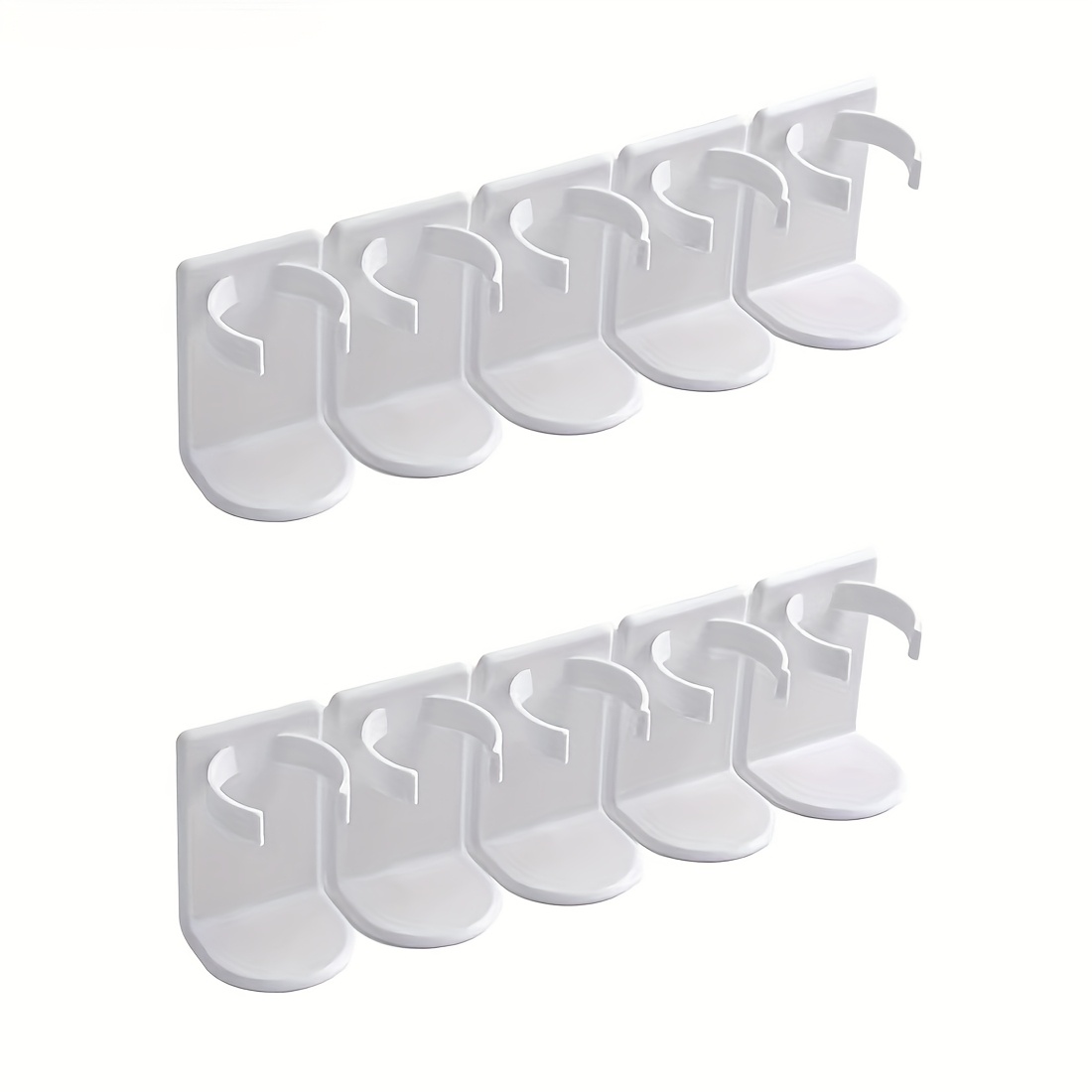 TEMU 5/10/15pcs Space-saving Adjustable Spice Rack, Cosmetics Storage Rack - Wall Mounted, No-drill Installation, Perfect For Kitchen And Bathroom Organization, Easter And Gifts
