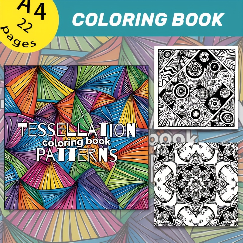 

Tess Pattern Coloring Book - 22 Pages, Art Activity, Perfect Gift For Birthdays & Holidays