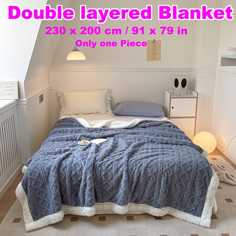 Superweiche Fleece-Decke – Nahtlos, Flauschig & Wendbar Für Couch, Bett & Reisen