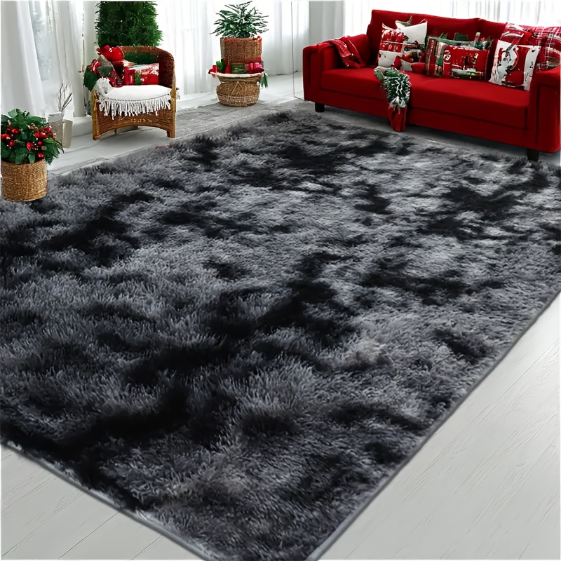 1pc Luxury Soft Faux Fur Area Mat - Ultra Soft, Modern Shaggy Indoor Mat, Polyester, Only, For Living Room, Bedroom, Home Decor