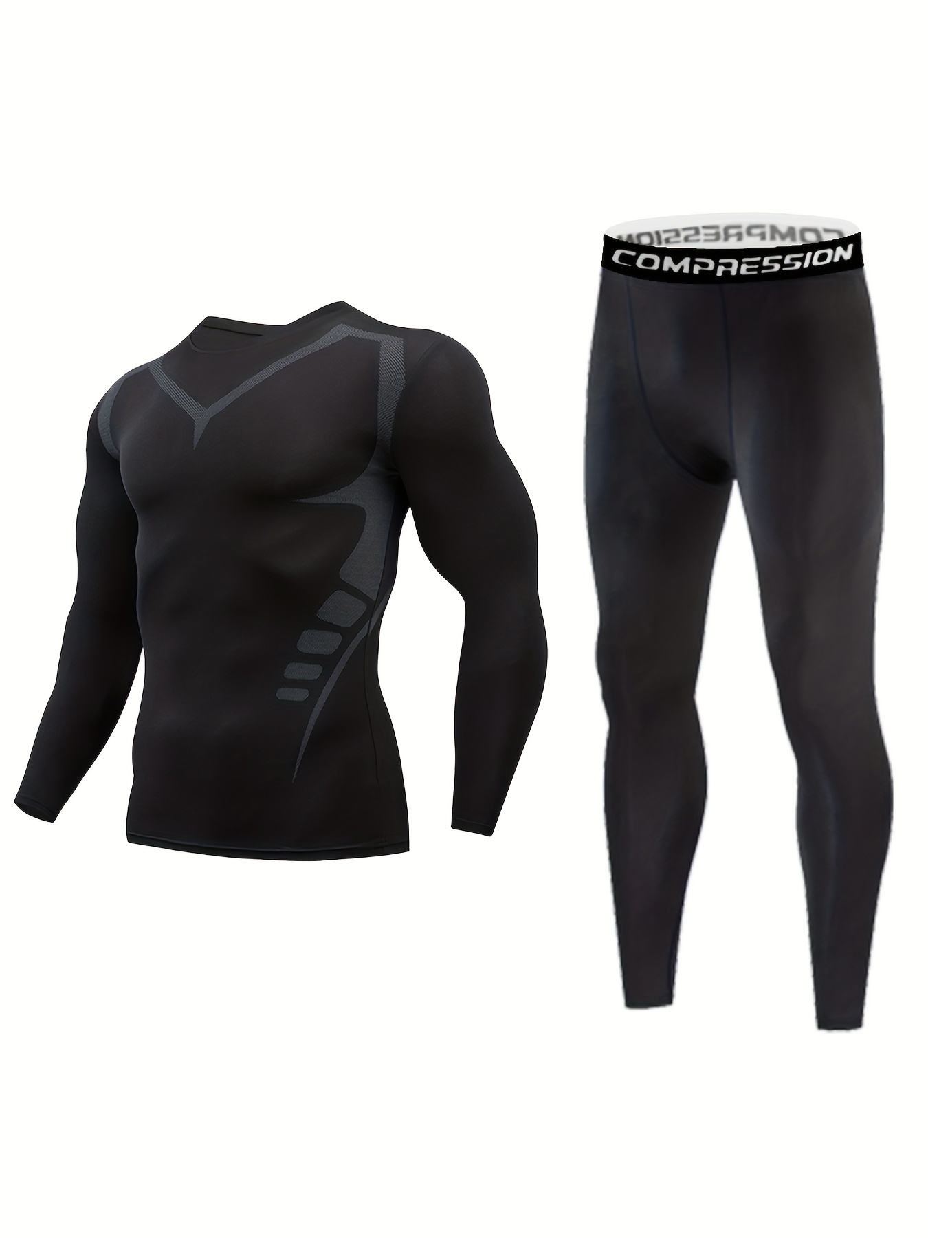 Men's Thermal Underwear Set Skiing Autumn Warm Base Layers - Temu