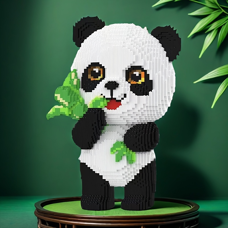 Giant Panda Building Block Model, Creative Room Decor