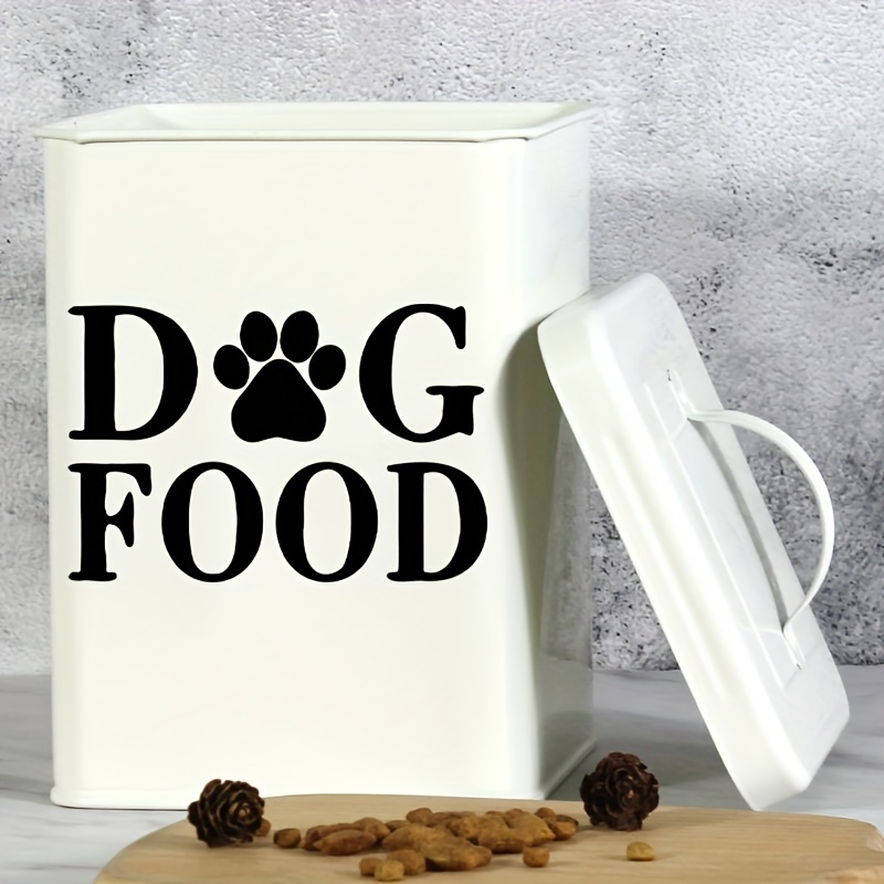 Image of 1pc Dog Food Sticker Dog Food Storage Silo Sticker Creative Dog Food Box Sticker Decorative Sticker Pvc Waterproof Self-adhesive Dog Food Wall Sticker