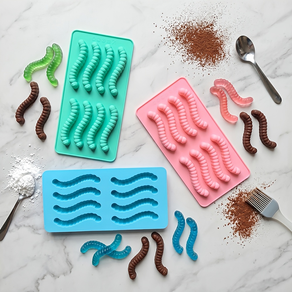 TEMU 1pc Mini Shaped Chocolate Silicone Mold For Diy Gummy Pudding Dessert Cookie Baking, Birthday Cake Decoration