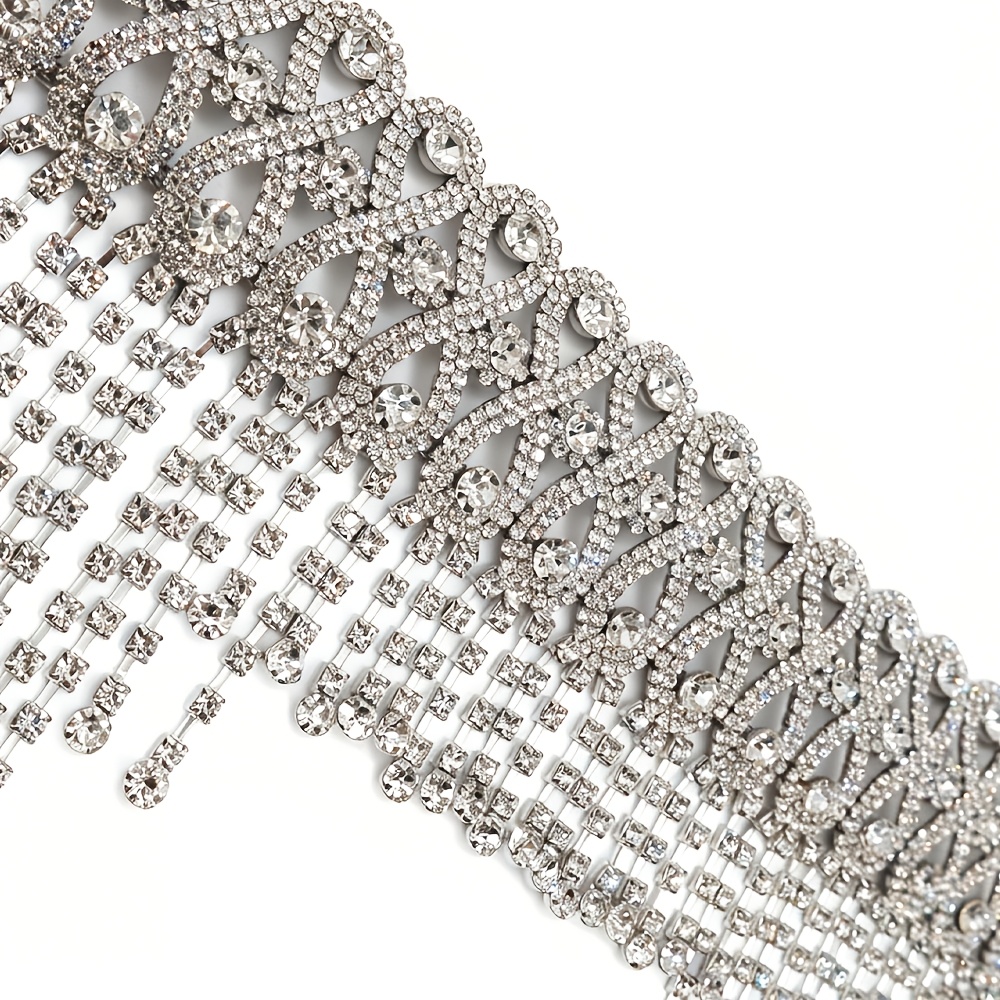 Full Rhinestone Fashion Headpiece, Exaggerated Prom Accessory