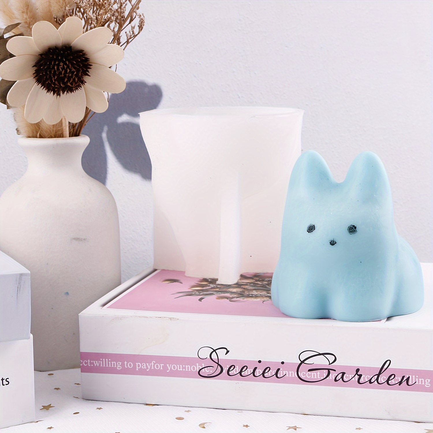 

1pc Cartoon Cute Candle Silicone Mold - Diy Silicone Mold For Candles, Soaps And Polymer Clay