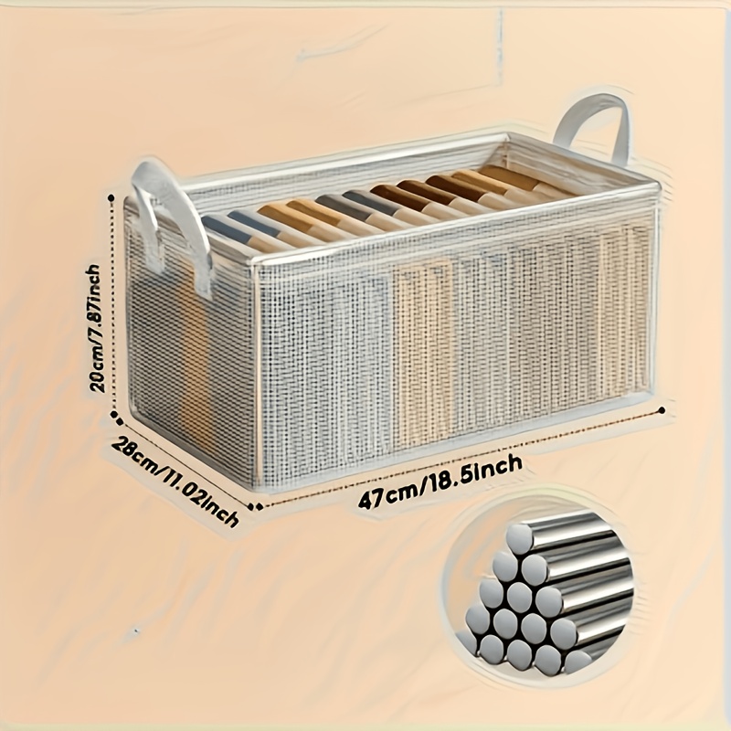 11pcs Set Foldable Storage Box with Steel Frame