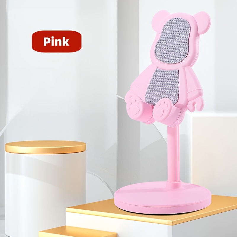 TEMU Soporte para Teléfono de Oso Adorable, Soporte Ajustable y Versátil para Teléfono Móvil, Compatible con Dispositivos de Escritorio para