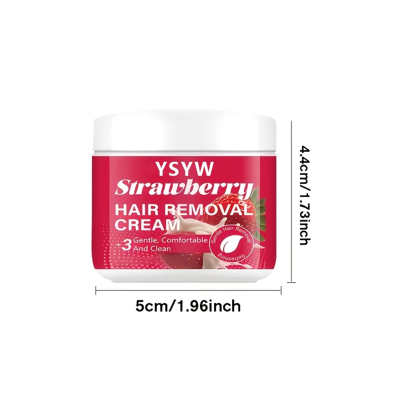 Single Use, 6 Months Long-lasting Smoothness, 50g Strawberry Unisex Fast, Easy Hair Removal, , Semi-permanent Hair Removal, Smooth And Residue-free