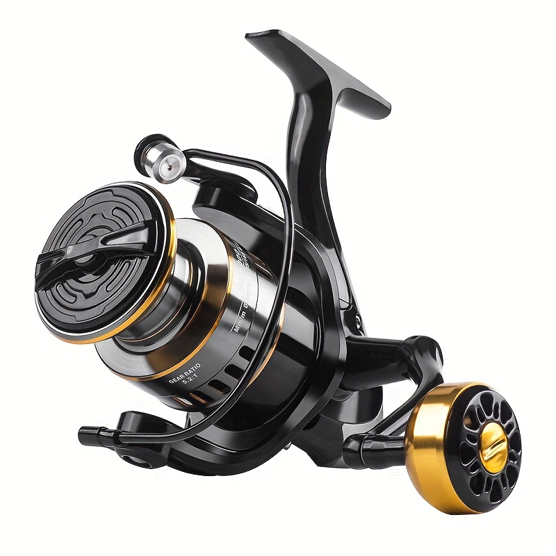 

1 He1000- Smooth & Sensitive Fishing Reel - 5.2: , 10kg Resistance, Interchangeable Hand Use, Aluminum Alloy & Nylon Construction, Freshwater & Saltwater Fishing