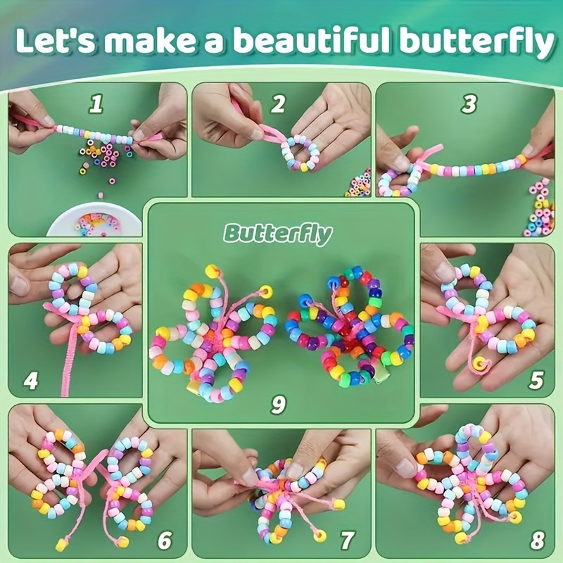 700pcs Multicolored Pony Beads for Jewelry Making