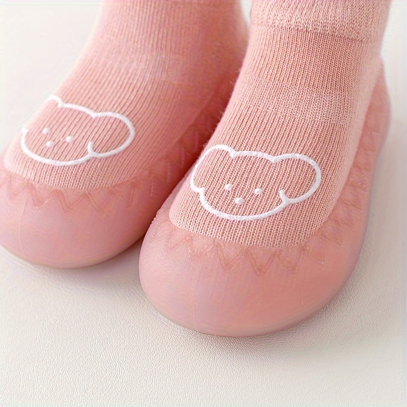 Cute Cartoon Comfortable Slip On Sock Shoes For Baby Boys Girls, Breathable Non Slip Walking Shoes For Indoor Outdoor, Spring And Autumn