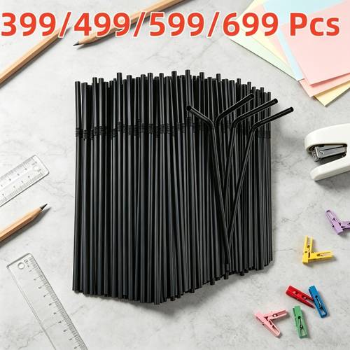 artikel foto 399/499/599/699 stuks flexibele plastic rietjes - geschikt voor , flexibele buis met kleurstrepen, ideaal voor manden maken, guirlande- en beeldhouwprojecten, flexibel breien, kunstbenodigdheden