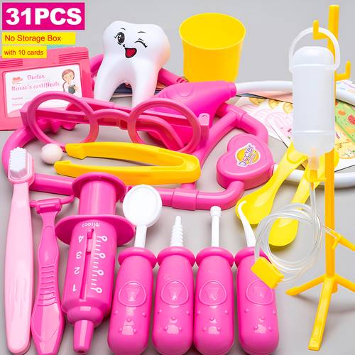 31pcs 53pcs 72pcs kit for 6 year old girls boys pretend play educational set kit role play christmas birthday gifts