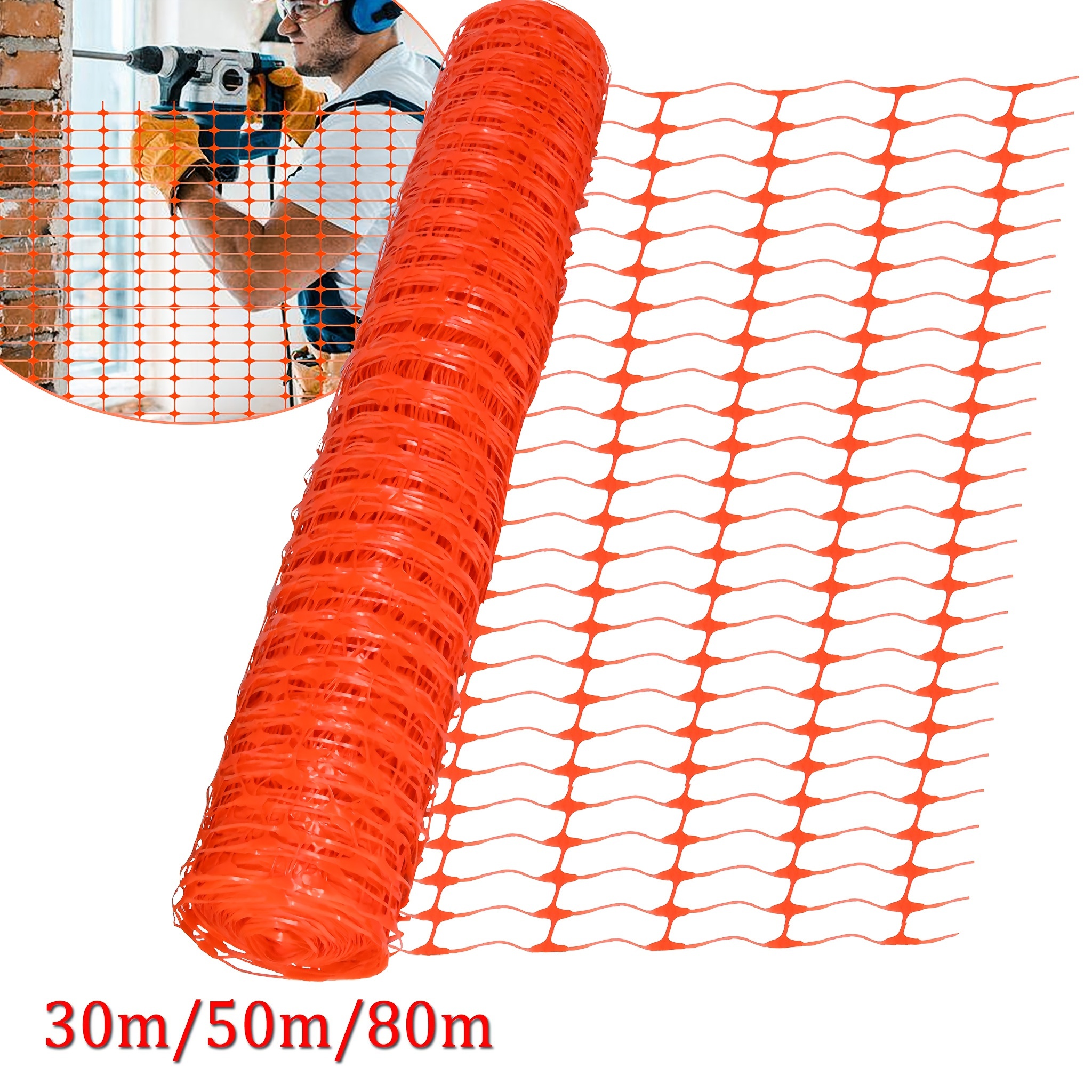 

Lars360 Barrier Fence Plastic Orange Construction Fence Warning Net Mobile Dog Fence Catch Net Game Fence Safety Net Construction Site Net Chicken Fence Protective Net For Garden