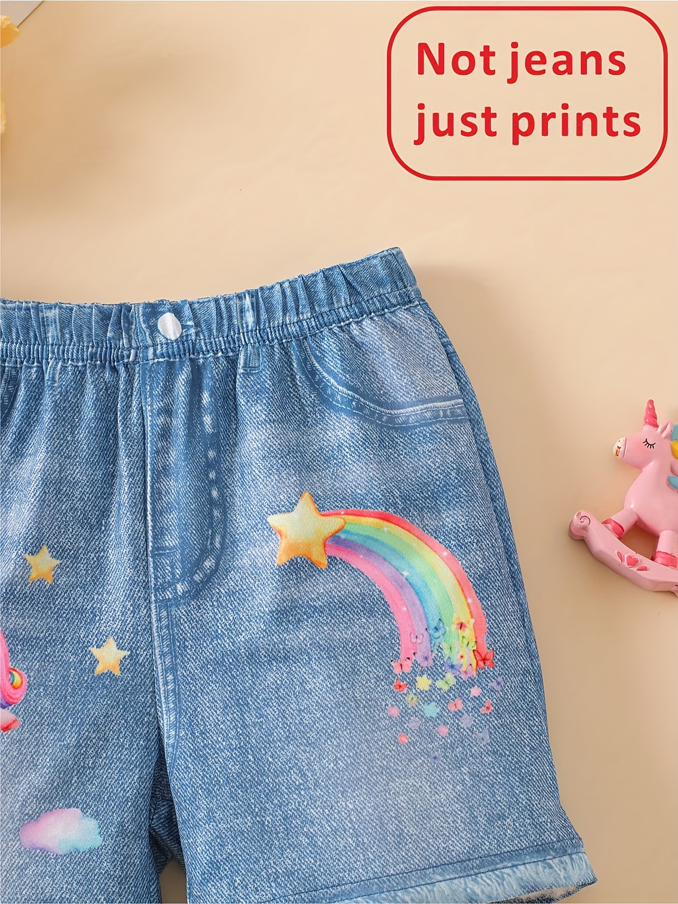 Denim Shorts Boys Rainbow Shorts Pastel Rainbow Sequin Denim Short Set