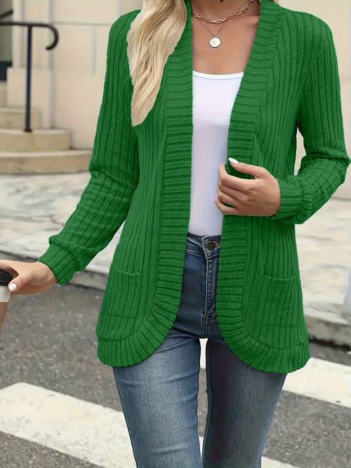 elegant womens front open sweater