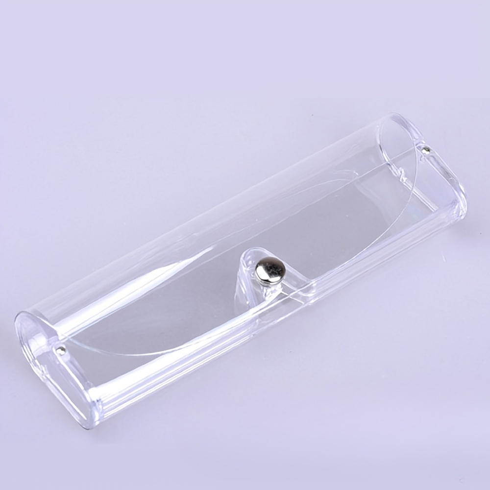 

1pc Clear Plastic Glasses Case - Lightweight, Portable Eyewear Organizer For , With Rounded Corners, Reading Glasses & Eyeglass Storage, Eyeglass Storage Organizer