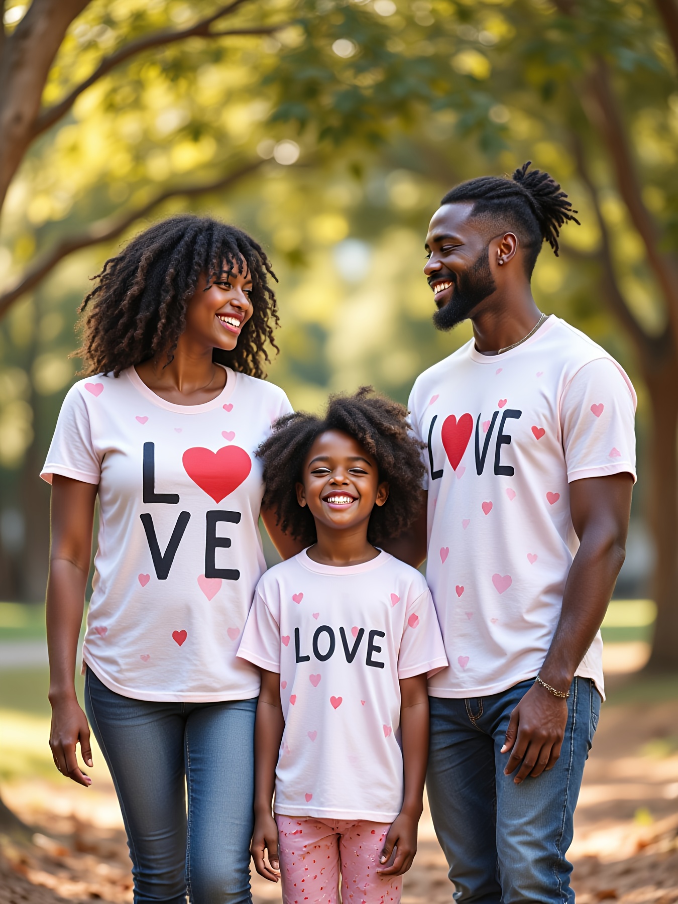 Summer New Arrival 1pc Family Outfit: Dad, Mom Son Matching Set with  Valentine's Day Themed Letter Heart Print Short Sleeve for Outdoor